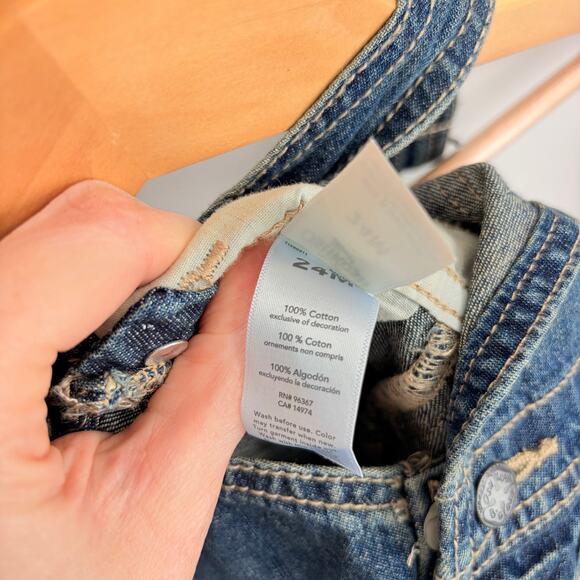 OshKosh B'Gosh NWT 24 Month Baby Blue Denim Overalls Boy Girl NEW - Picture 7 of 7